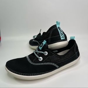 Roxy Women's Cruise Slip On Shoe Sneaker Black/White 9 M US